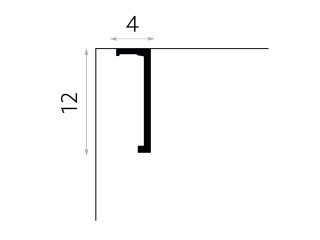 Listwa sufitowa/karniszowa QL035H 12x4x300cm Mardom