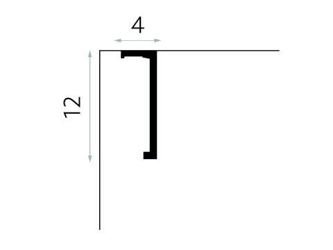 Listwa sufitowa/karniszowa QL035H 12x4x300cm Mardom