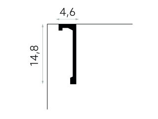 Listwa sufitowa/karniszowa QL036 14,8x4,6x240cm Mardom