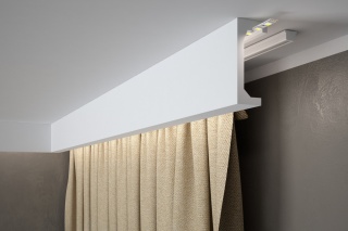 Listwa sufitowa/karniszowa QL046 12x5x240cm Mardom
