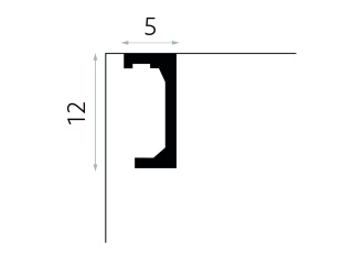 Listwa sufitowa/karniszowa QL046 12x5x240cm Mardom