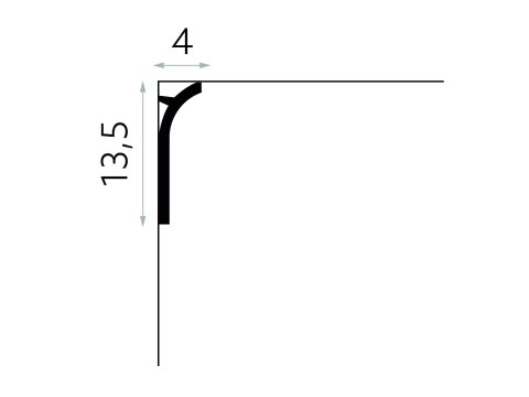 Listwa wielofunkcyjna QS011 13,5x4x200cm Mardom