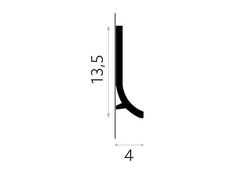 Listwa wielofunkcyjna QS011 13,5x4x200cm Mardom